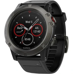 Смарт-годинник Garmin Fenix 5x Slate Gray Sapphire With Black Band (010-01733-00, 010-01733-01)