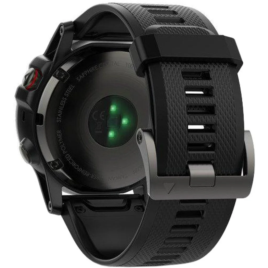Смарт-годинник Garmin Fenix 5x Slate Gray Sapphire With Black Band (010-01733-00)