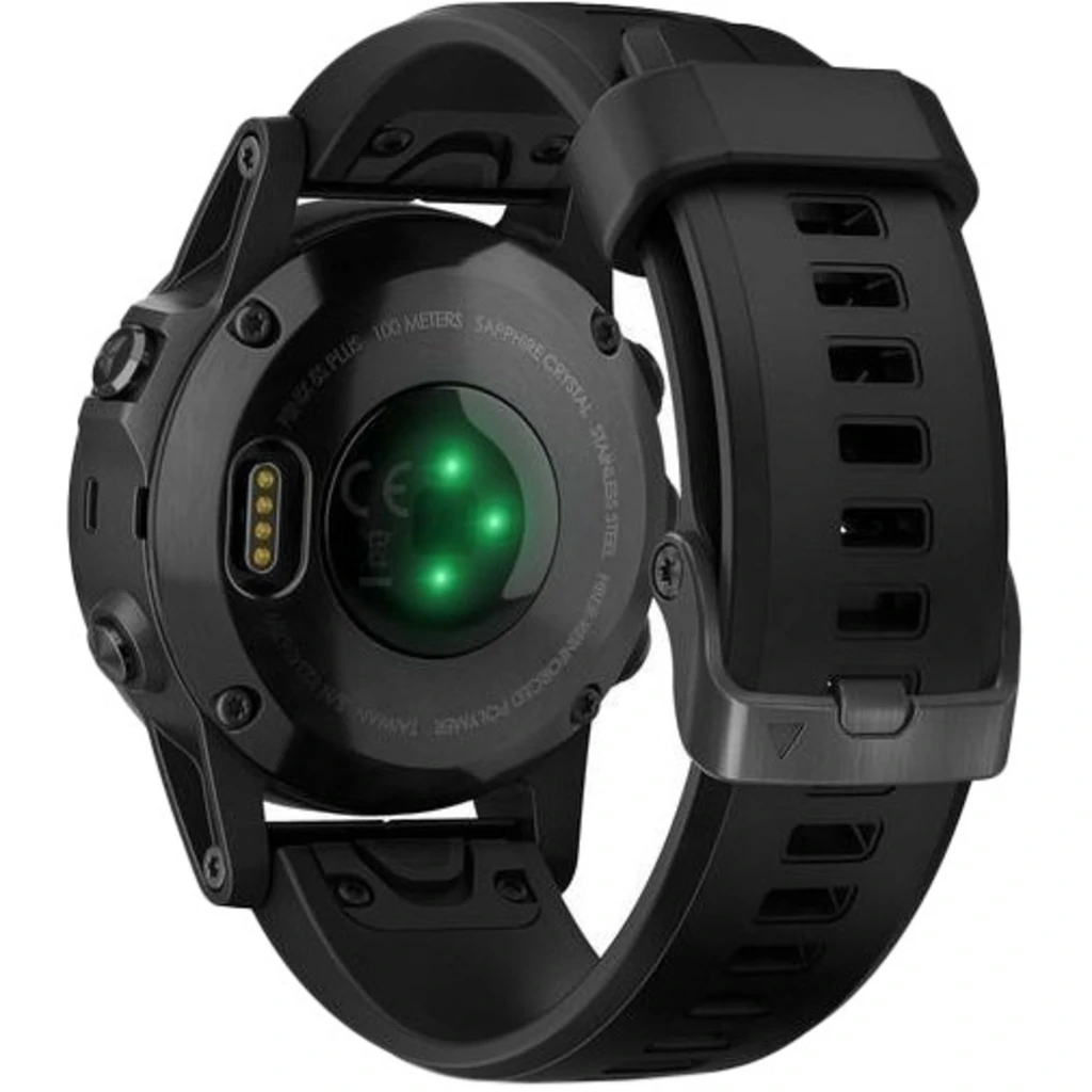 Смарт-часы GARMIN Fenix 5S Plus Sapphire Black with Black Band (010-01987-03/010-01987-02)