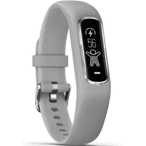 Детские часы Garmin Vivosmart 4 Silver with Gray Band (010-01995-02)