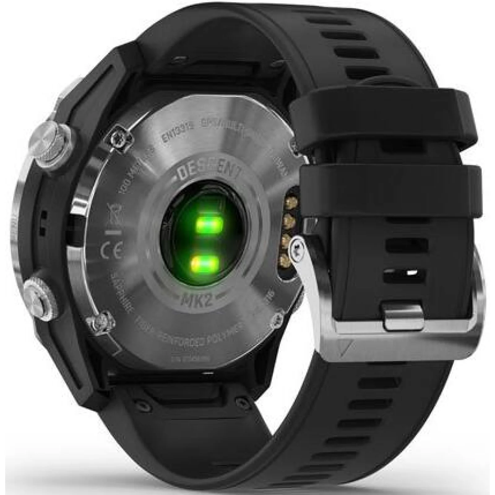 Смарт-часы GARMIN Descent Mk2 Stainless Steel with Black Band (010-02132-00, 010-02132-10)