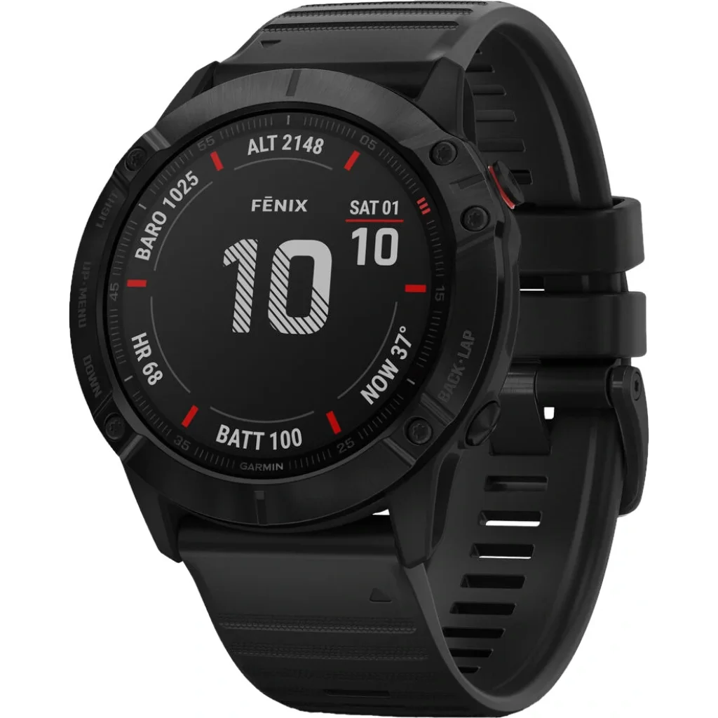 Смарт-годинник GARMIN Fenix 6X Pro Black with Black Band (010-02157-01)