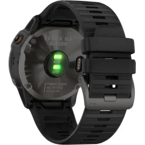 Смарт-часы GARMIN Fenix 6X Pro Solar Titanium Carbon Grey DLC with Black Band (010-02157-21)
