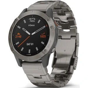 Смарт-годинник Garmin Fenix 6 Titanium with Vented Titanium Bracelet (010-02158-23)