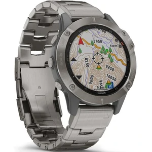 Смарт-годинник GARMIN Fenix 6 Titanium with Vented Titanium Bracelet (010-02158-23)