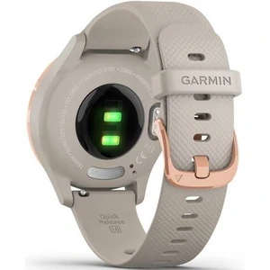 Смарт-годинник GARMIN Vivomove 3s Rose Gold Stainless Steel Bezel with Light Sand and Silicone Band (010-02238-02)