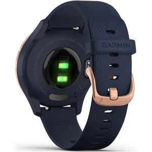 Смарт-часы GARMIN Vivomove 3s Rose Gold Stainless Steel Bezel with Navy and Silicone Band (010-02238-03)