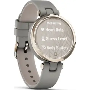 Смарт-годинник GARMIN Lily Cream Gold Bezel with Braloba Gray Case and Italian Leather Band (010-02384-A2/B2)