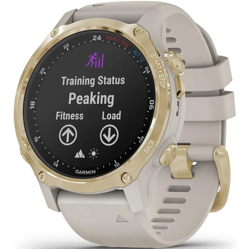 Смарт-годинник GARMIN Descent Mk2S Light Gold with Light Sand Silicone Band (010-02403-01)