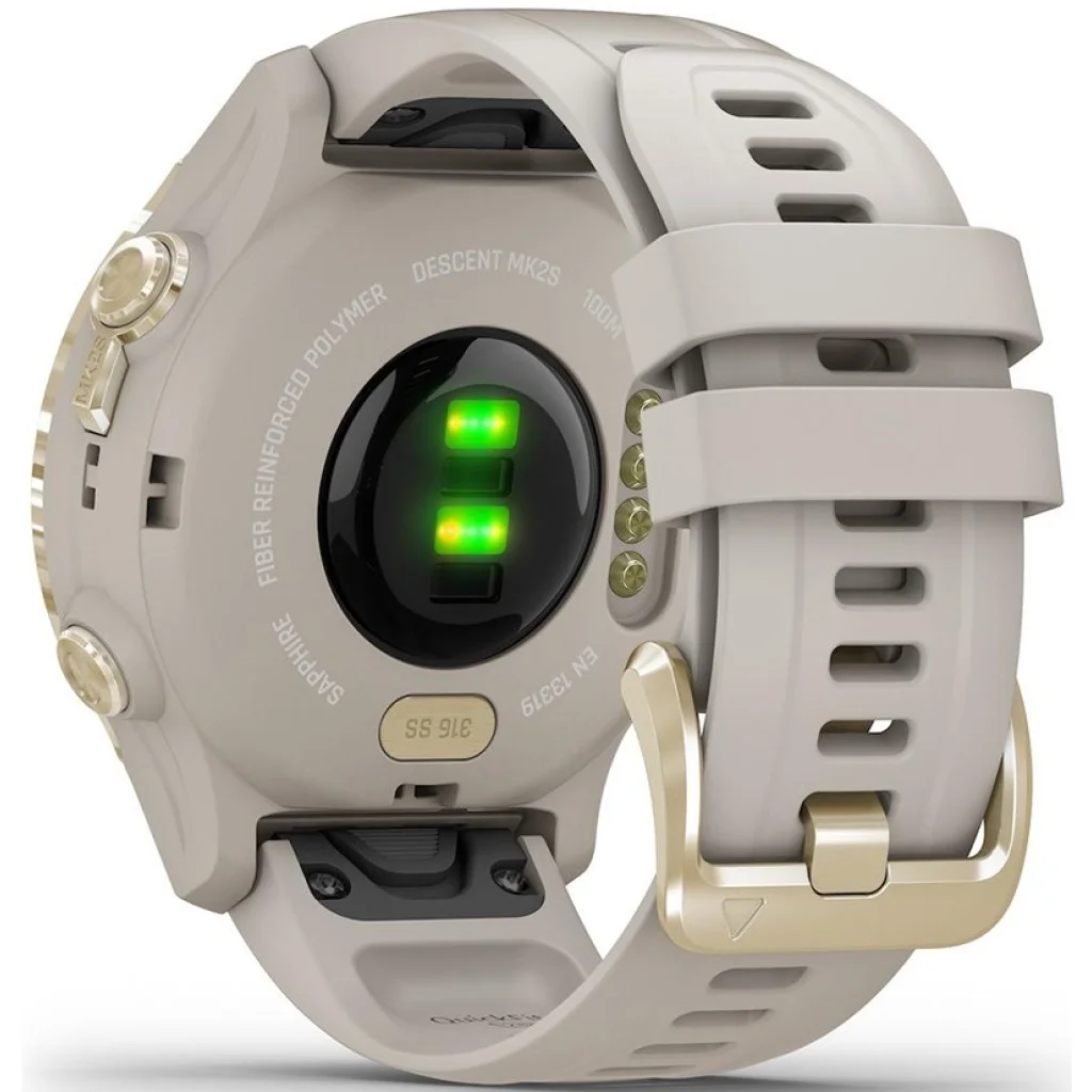 Смарт-годинник GARMIN Descent Mk2S Light Gold with Light Sand Silicone Band (010-02403-01)