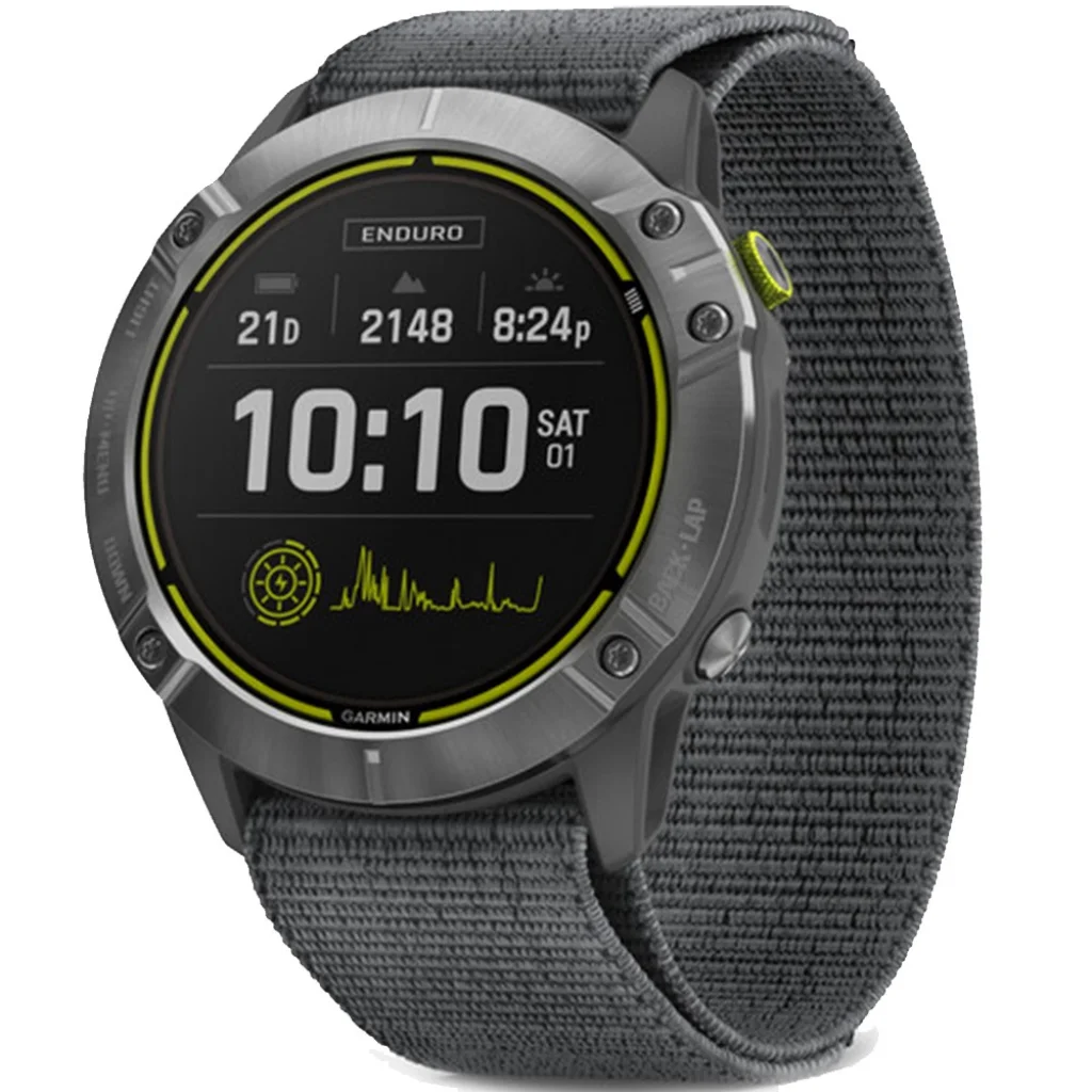 Смарт-часы GARMIN Enduro Steel with Gray UltraFit Nylon Strap (010-02408-00/10)