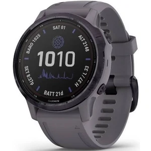 Смарт-годинник Garmin Fenix 6S Pro Solar Edition Amethyst Steel with Shale Gray Band (010-02409-15)