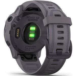 Смарт-годинник GARMIN Fenix 6S Pro Solar Edition Amethyst Steel with Shale Gray Band (010-02409-15)