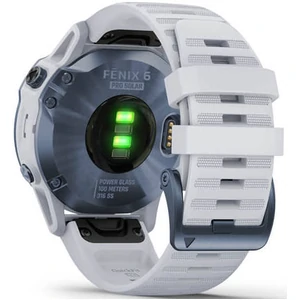 Смарт-часы GARMIN Fenix 6 Pro Solar Mineral Blue Titanium with Whitestone Band (010-02410-18)