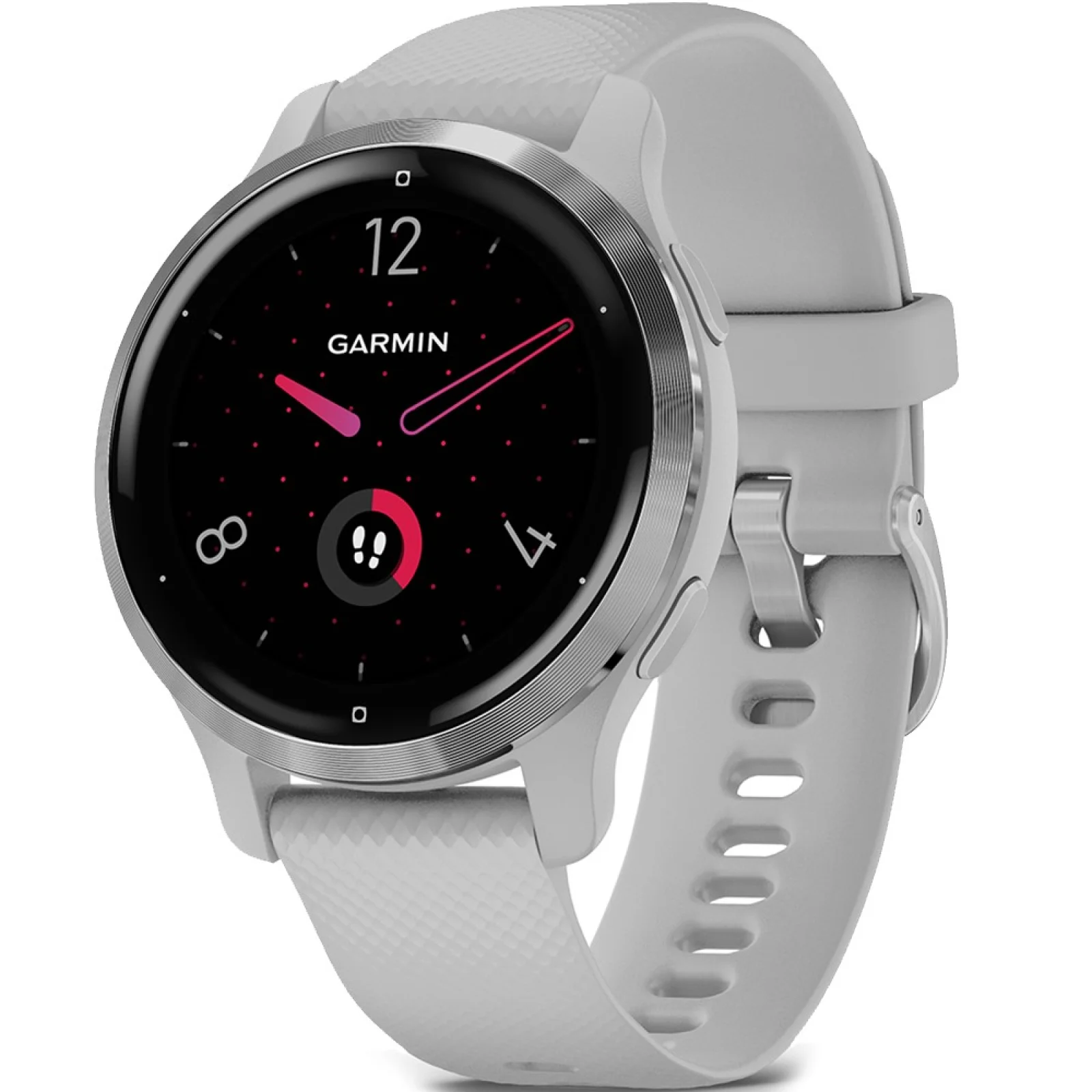 Смарт-годинник GARMIN Venu 2S Silver Stainless Steel Bezel with Mist Gray Case and Silicone Band (010-02429-12)