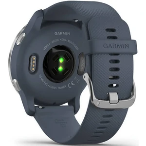 Смарт-годинник GARMIN Venu 2 Silver Bezel with Granite Blue Case and Silicone Band (010-02430-10)