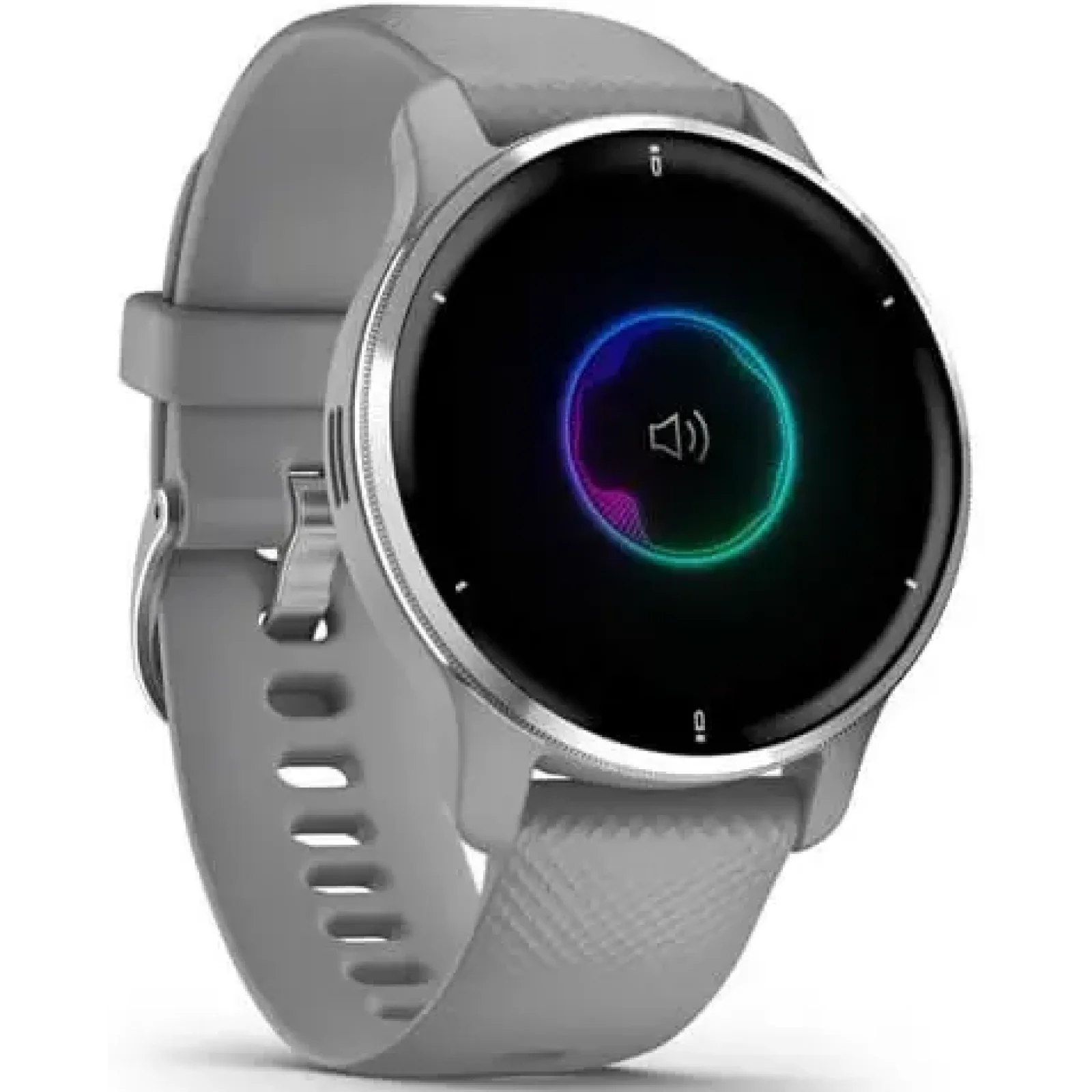 Смарт-годинник GARMIN Venu 2 Plus Silver Stainless Steel Bezel With Powder Grey Case and Silicone Band (010-02496-00/10)