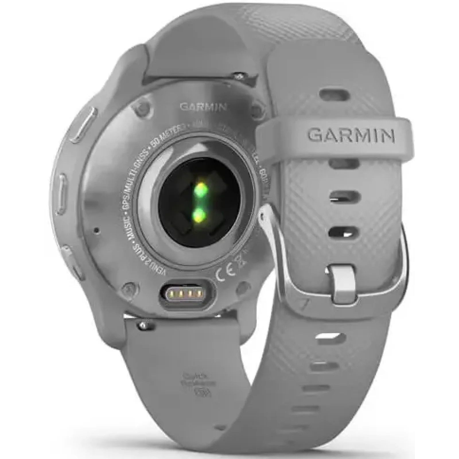 Смарт-годинник GARMIN Venu 2 Plus Silver Stainless Steel Bezel With Powder Grey Case and Silicone Band (010-02496-00/10)