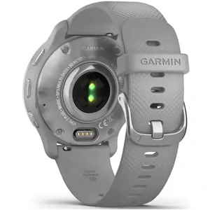 Смарт-годинник GARMIN Venu 2 Plus Silver Stainless Steel Bezel With Powder Grey Case and Silicone Band (010-02496-00/10)