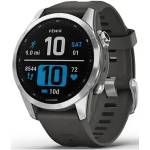 Смарт-годинник Garmin Fenix 7S Silver with Graphite Band (010-02539-00/01)