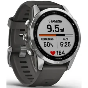 Смарт-годинник GARMIN Fenix 7S Silver with Graphite Band (010-02539-00/01)