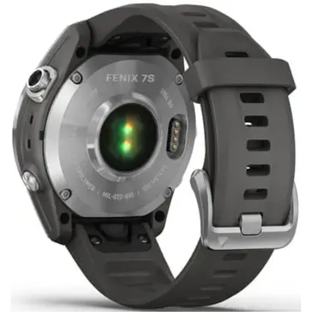 Смарт-годинник GARMIN Fenix 7S Silver with Graphite Band (010-02539-00/01)