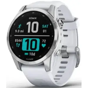 Смарт-годинник Garmin Fenix 7S Silver with Whitestone Band (010-02539-02/03)