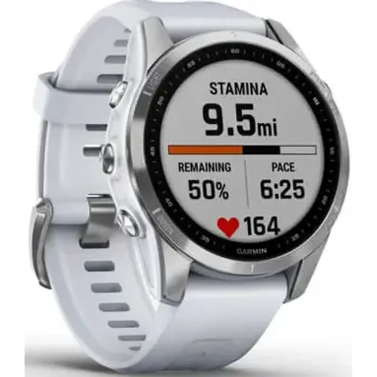 Смарт-годинник Garmin Fenix 7S Silver with Whitestone Band (010-02539-02/03)