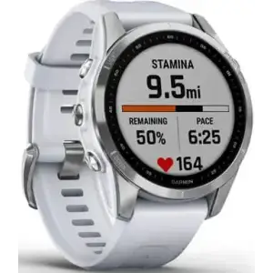 Смарт-годинник Garmin Fenix 7S Silver with Whitestone Band (010-02539-02/03)