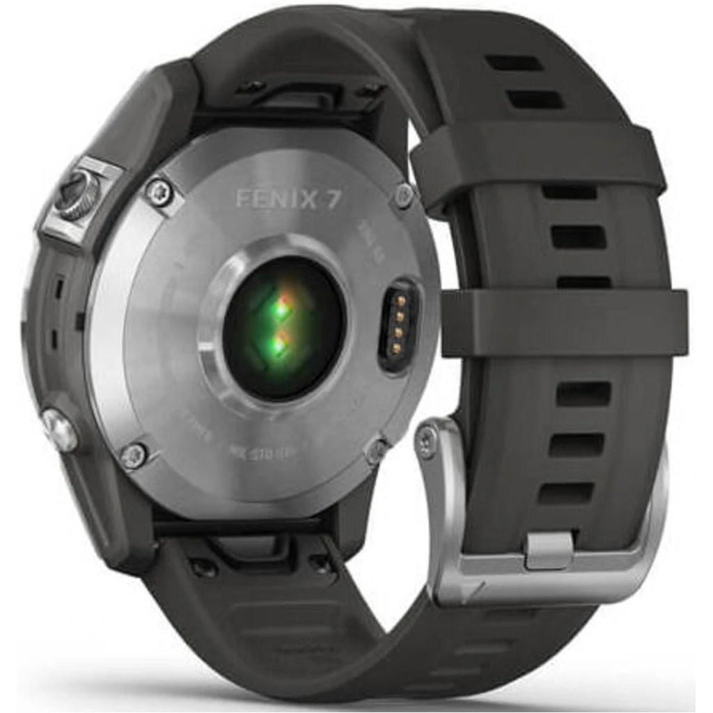 Смарт-годинник GARMIN Fenix 7 Silver with Graphite Band (010-02540-00/01)
