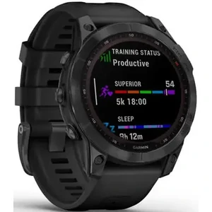Смарт-годинник GARMIN Fenix 7 Solar Slate Gray with Black Band (010-02540-10/11)