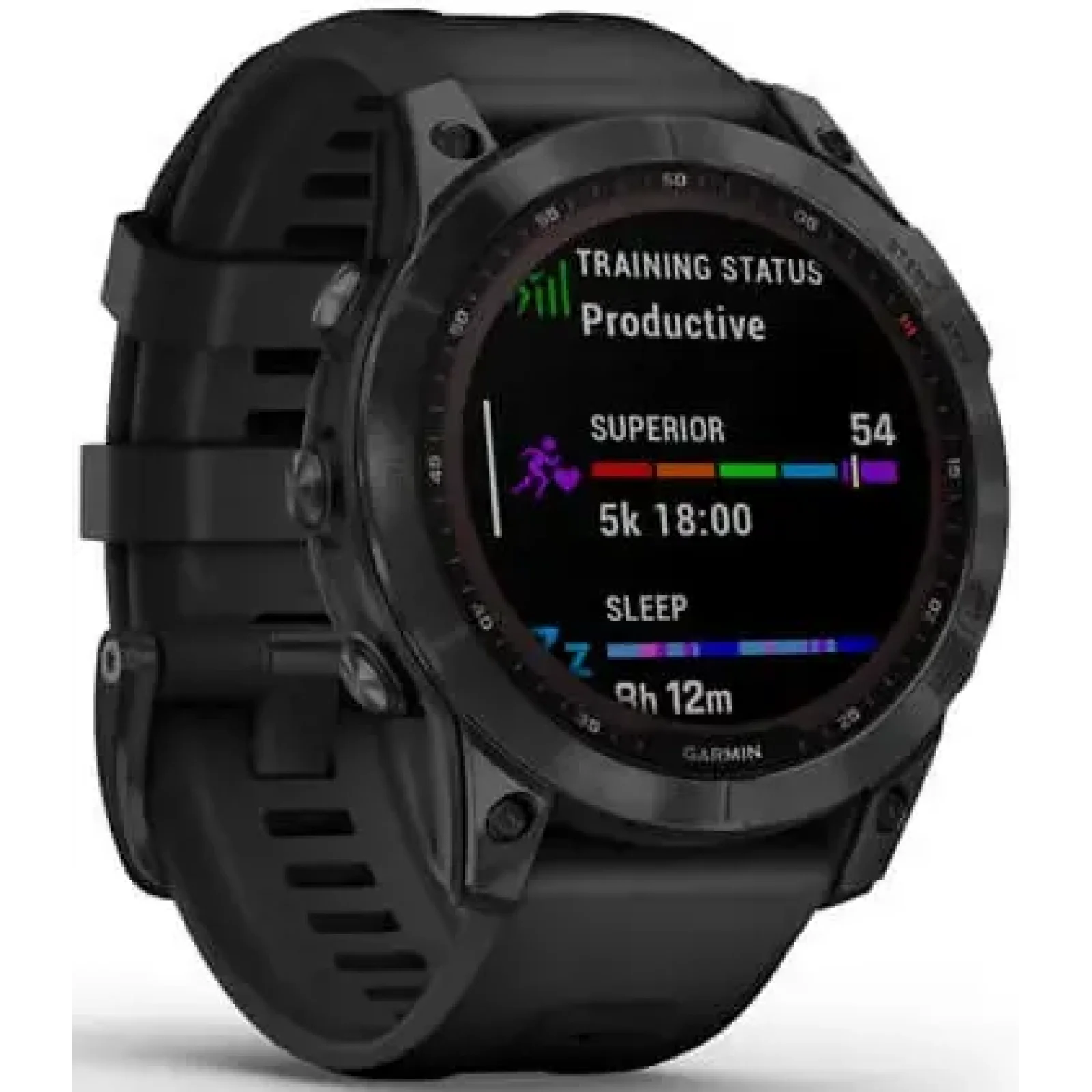 Смарт-годинник GARMIN Fenix 7 Sapphire Solar Black DLC Titanium with Black Band (010-02540-34/35)
