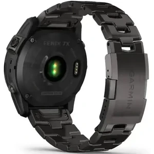 Смарт-годинник GARMIN Fenix 7 Sapphire Solar Carbon Gray DLC Titanium with Carbon Gray DLC Vented Titanium Band (010-02540-39)