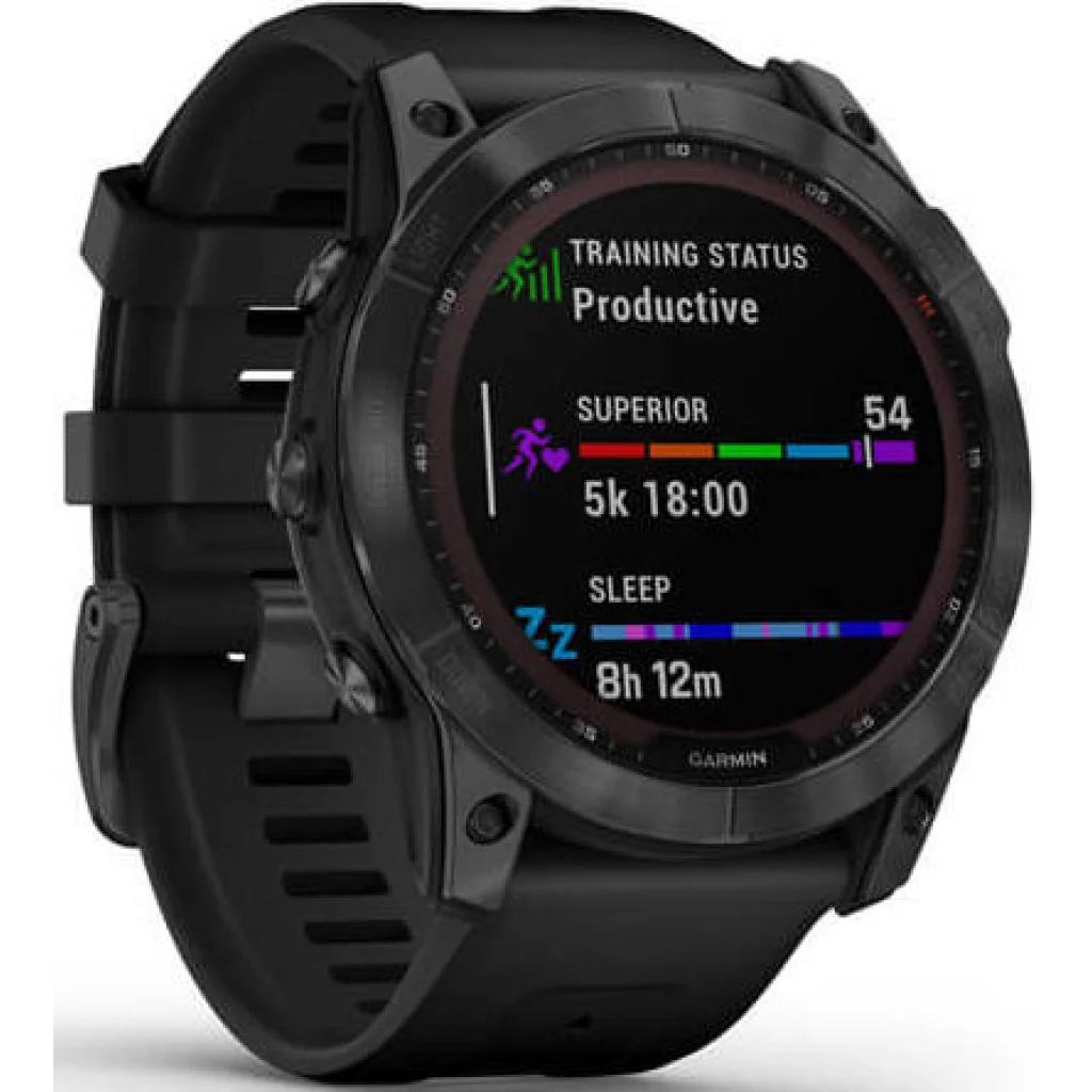 Смарт-часы GARMIN Fenix 7X Solar Slate Gray with Black Band (010-02541-00/01)