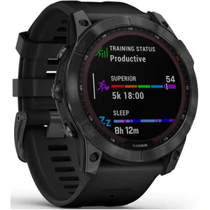 Смарт-часы GARMIN Fenix 7X Solar Slate Gray with Black Band (010-02541-00/01)