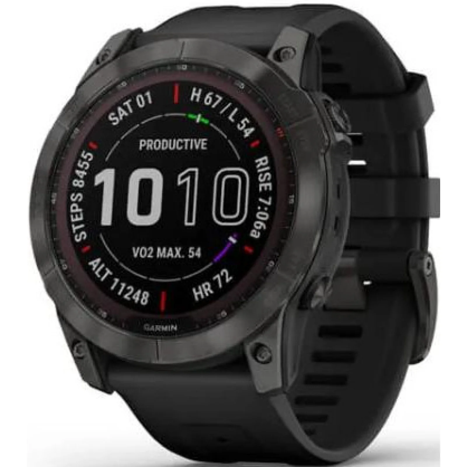 Смарт-часы GARMIN Fenix 7X Sapphire Solar Carbon Gray DLC Titanium with Black Band (010-02541-10/11)