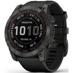 Смарт-часы Garmin Fenix 7X Sapphire Solar Carbon Gray DLC Titanium with Black Band (010-02541-10/11)