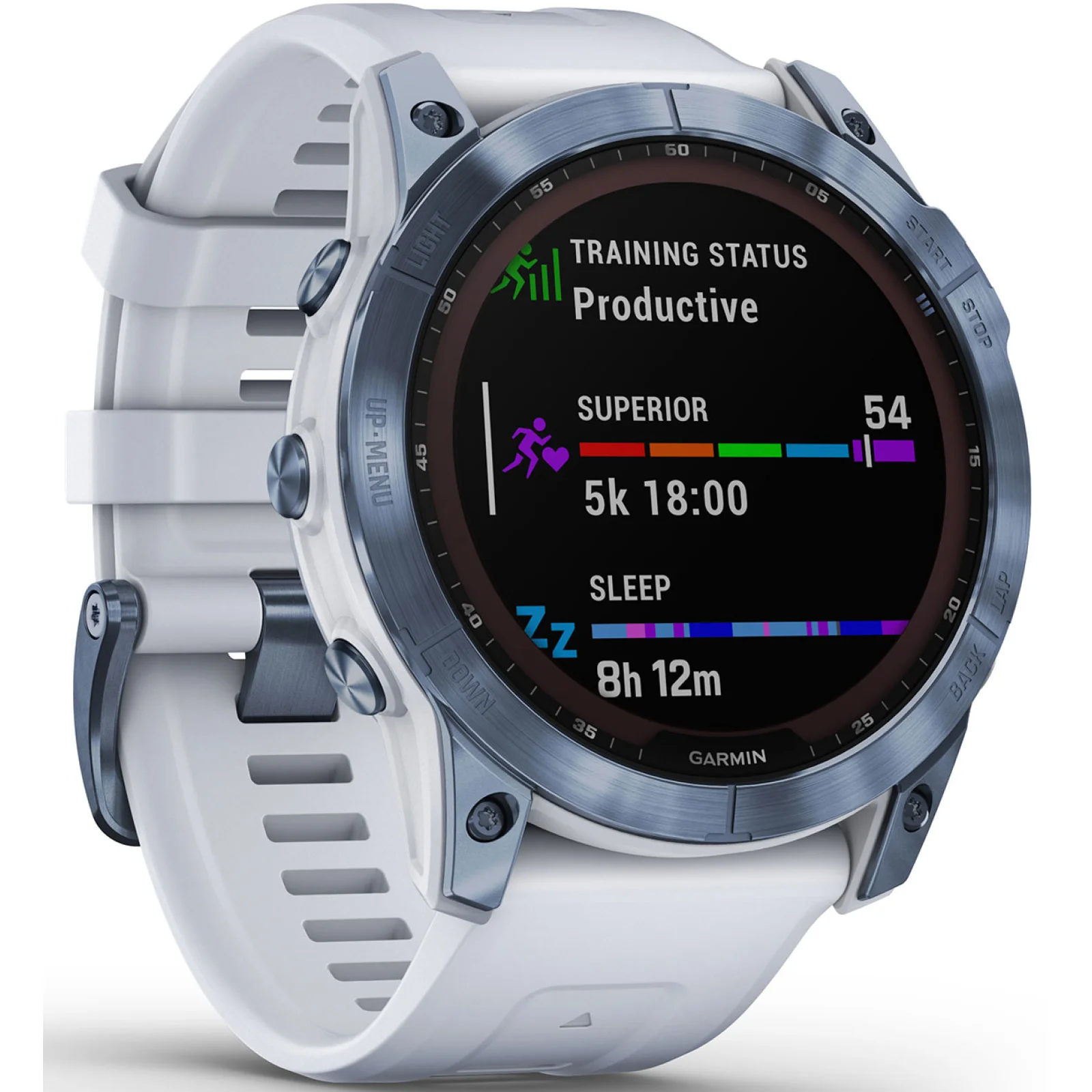 Смарт-годинник GARMIN Fenix 7X Sapphire Solar Mineral Blue DLC Titanium with Whitestone Band (010-02541-14/15)