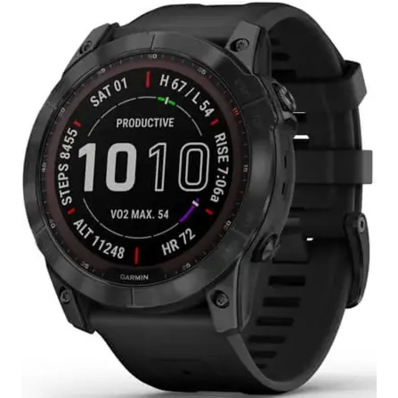 Смарт-часы GARMIN Fenix 7X Sapphire Solar Black DLC Titanium with Black Band (010-02541-22/23)