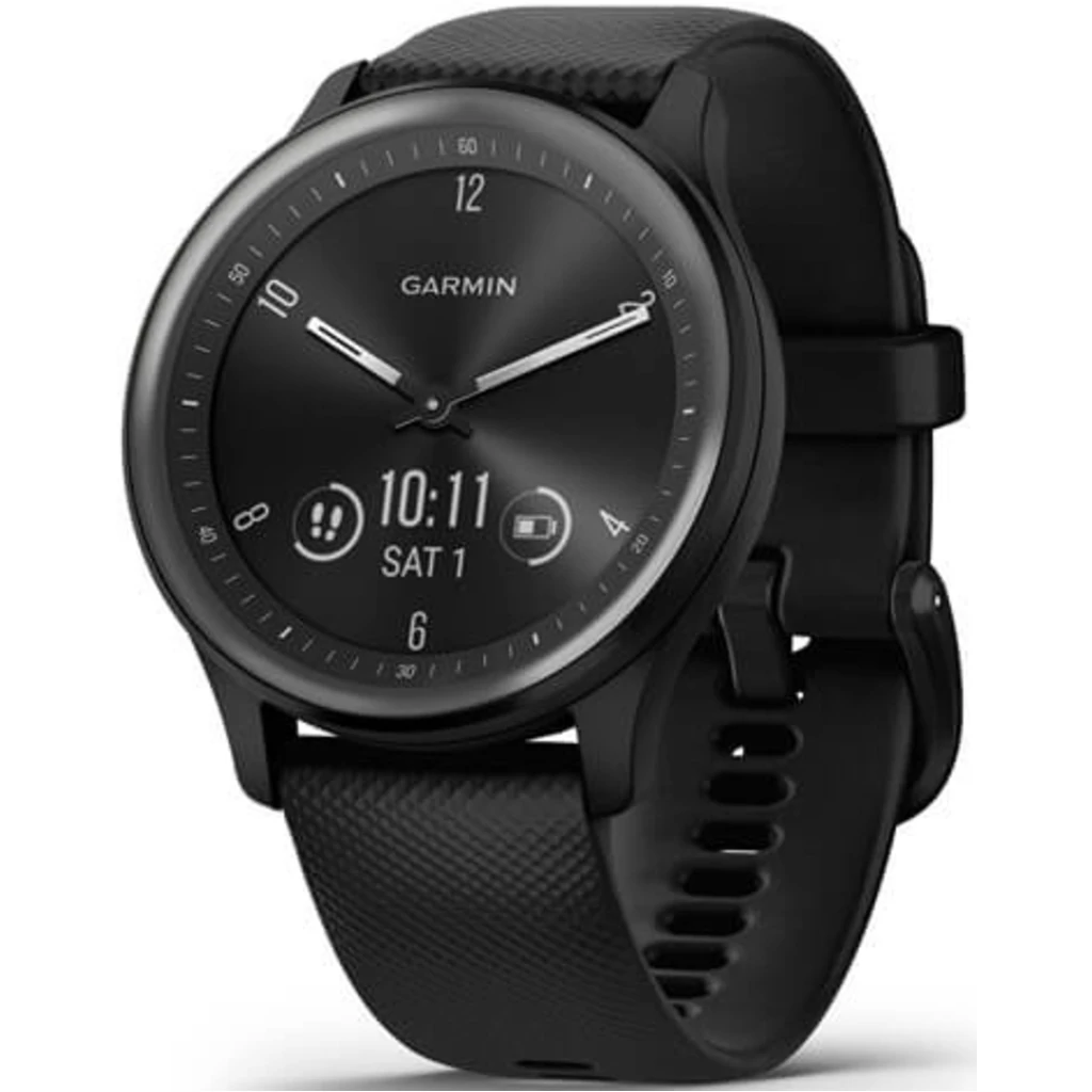 Смарт-годинник GARMIN Vivomove Sport Black Case and Silicone Band with Slate Accents (010-02566-00)