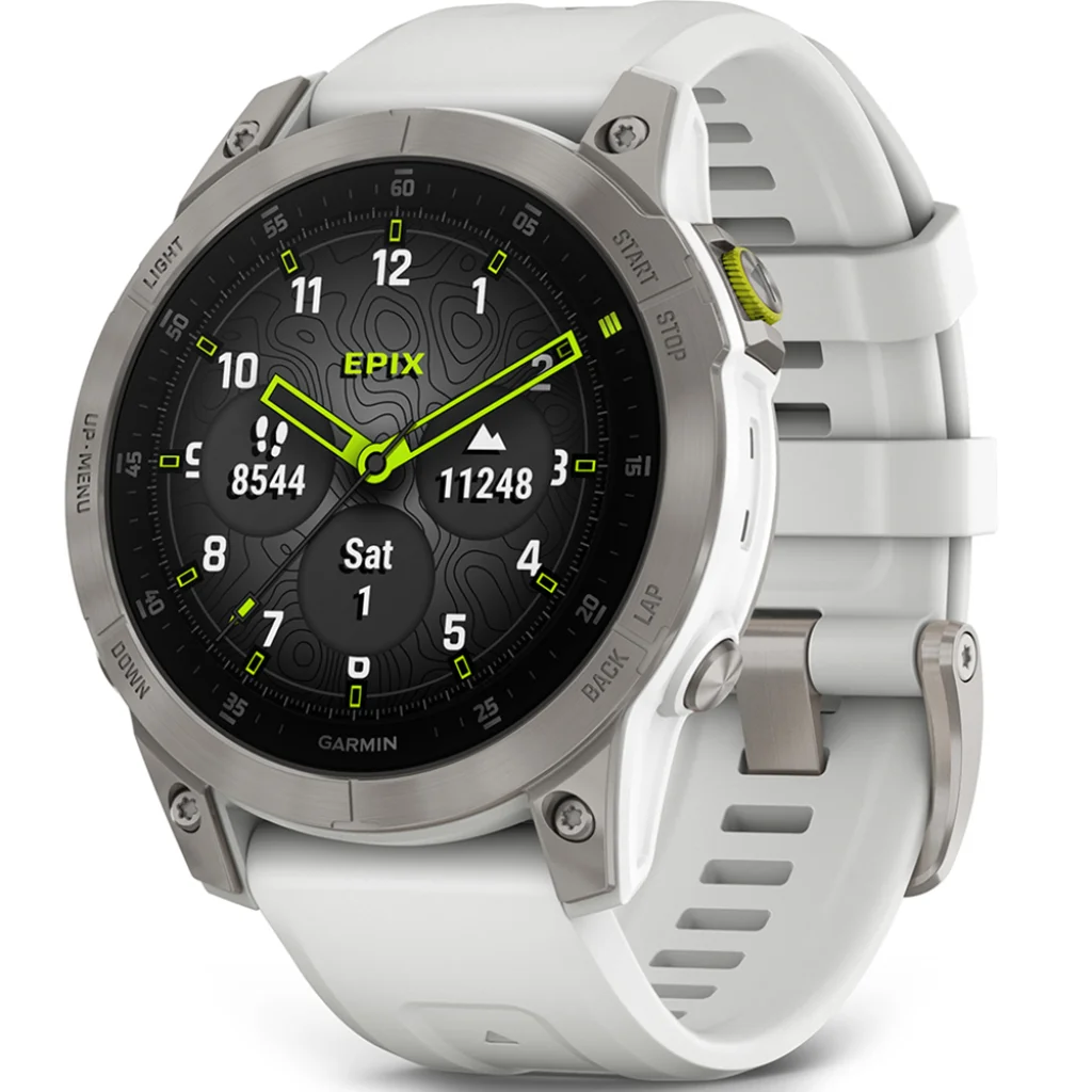 Смарт-часы GARMIN Epix (Gen 2) Sapphire White Titanium (010-02582-20/21)