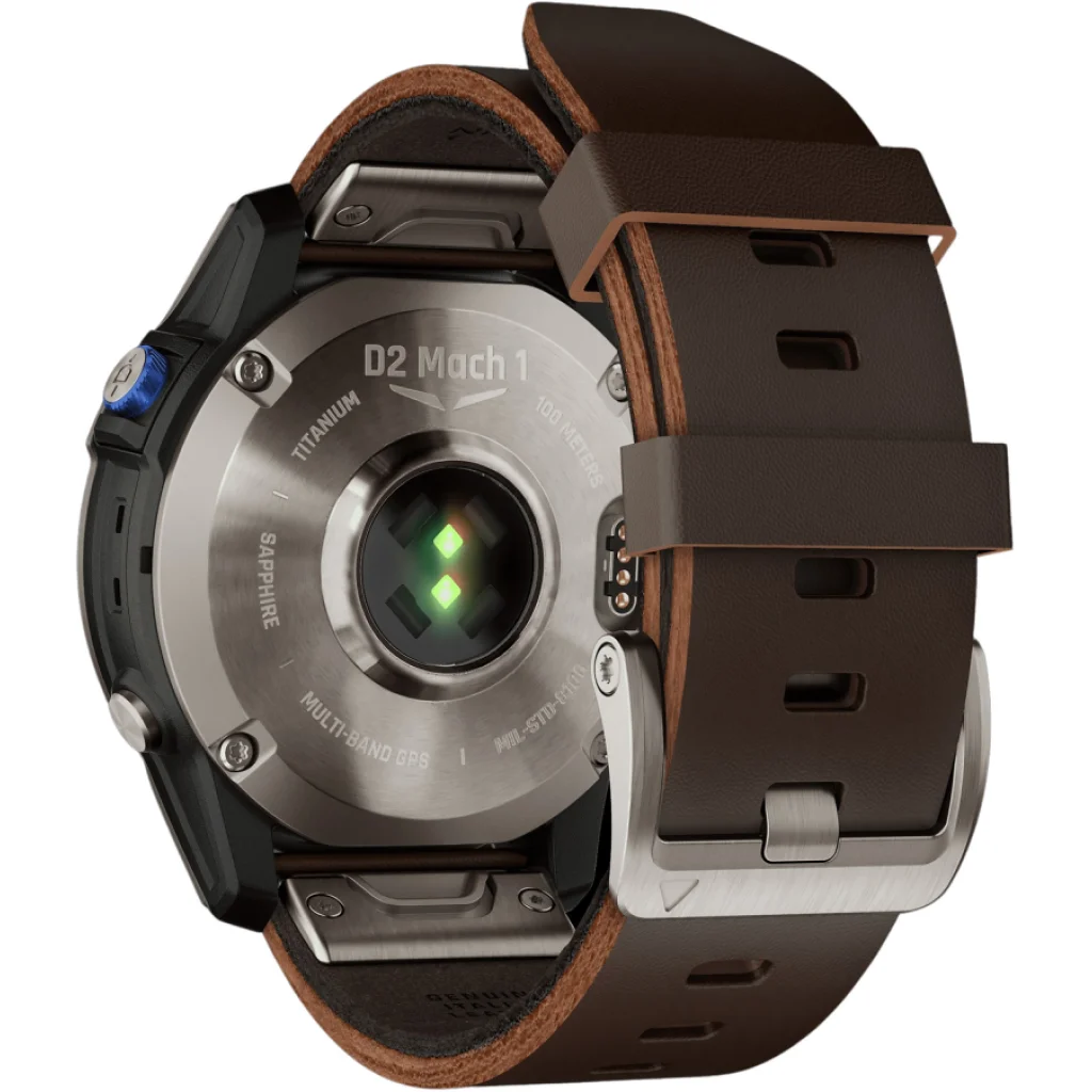 Смарт-годинник GARMIN D2 Mach 1 Aviator Smartwatch with Oxford Brown Leather Band (010-02582-54/55)