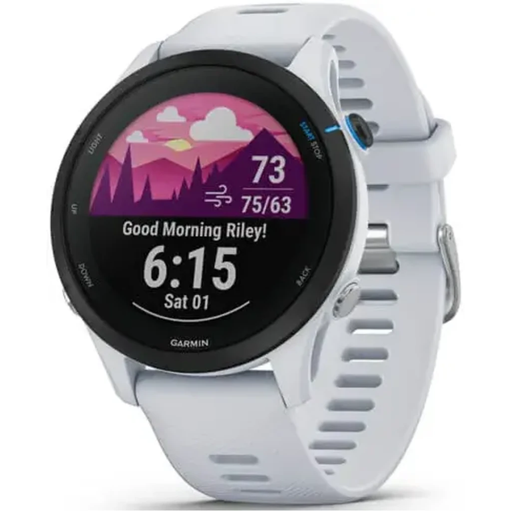 Смарт-годинник GARMIN Forerunner 255 Music Whitestone (010-02641-21/31)