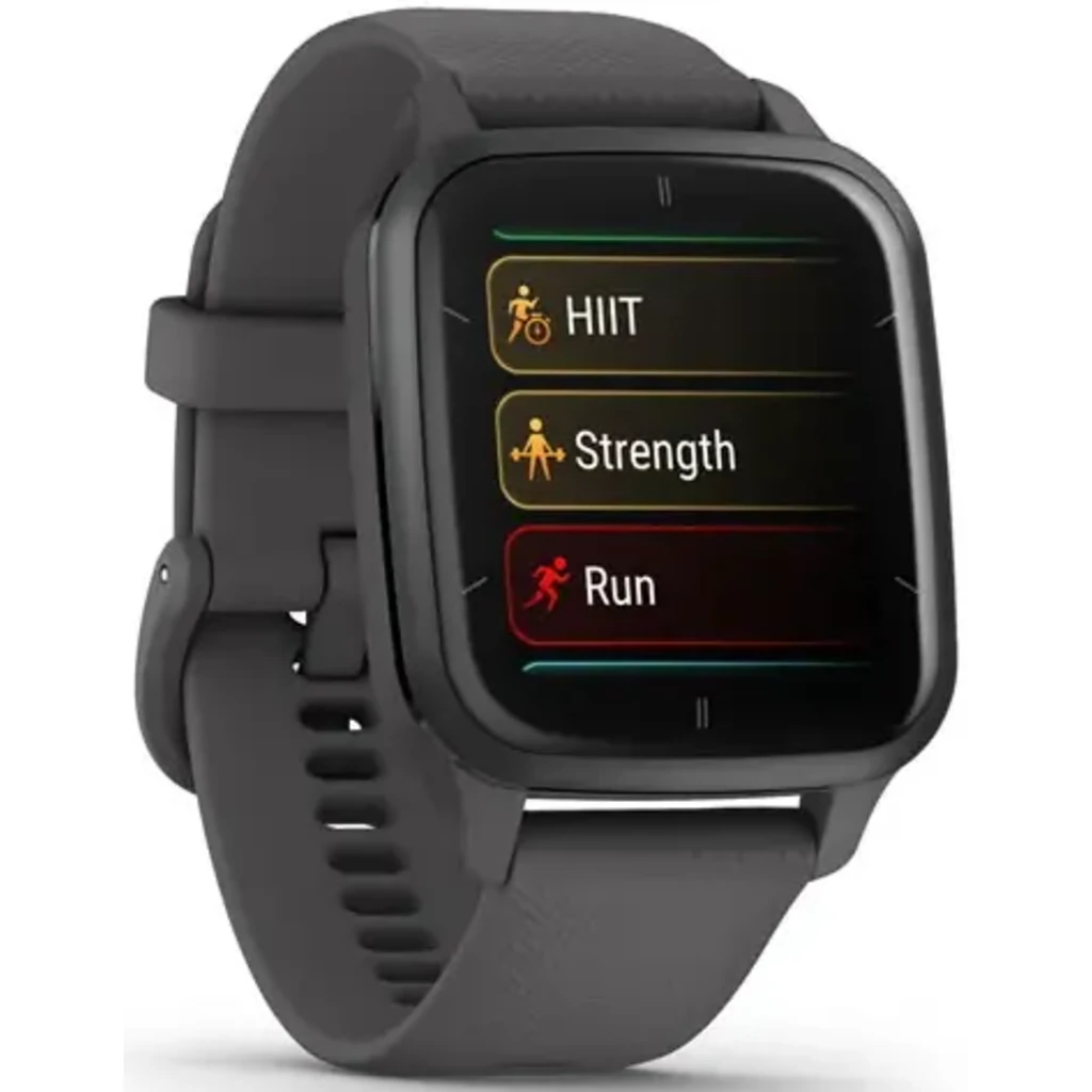 Смарт-годинник Garmin Venu Sq 2 Slate Aluminium Bezel with Shadow Grey Case and Silicone Band (010-02701-00/10/80)