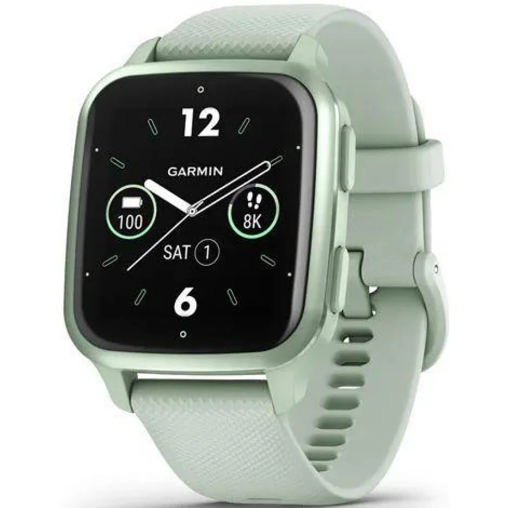 Смарт-годинник Garmin Venu Sq 2 Metallic Mint Aluminium Bezel with Cool Mint Case and Silicone Band (010-02701-02/12)