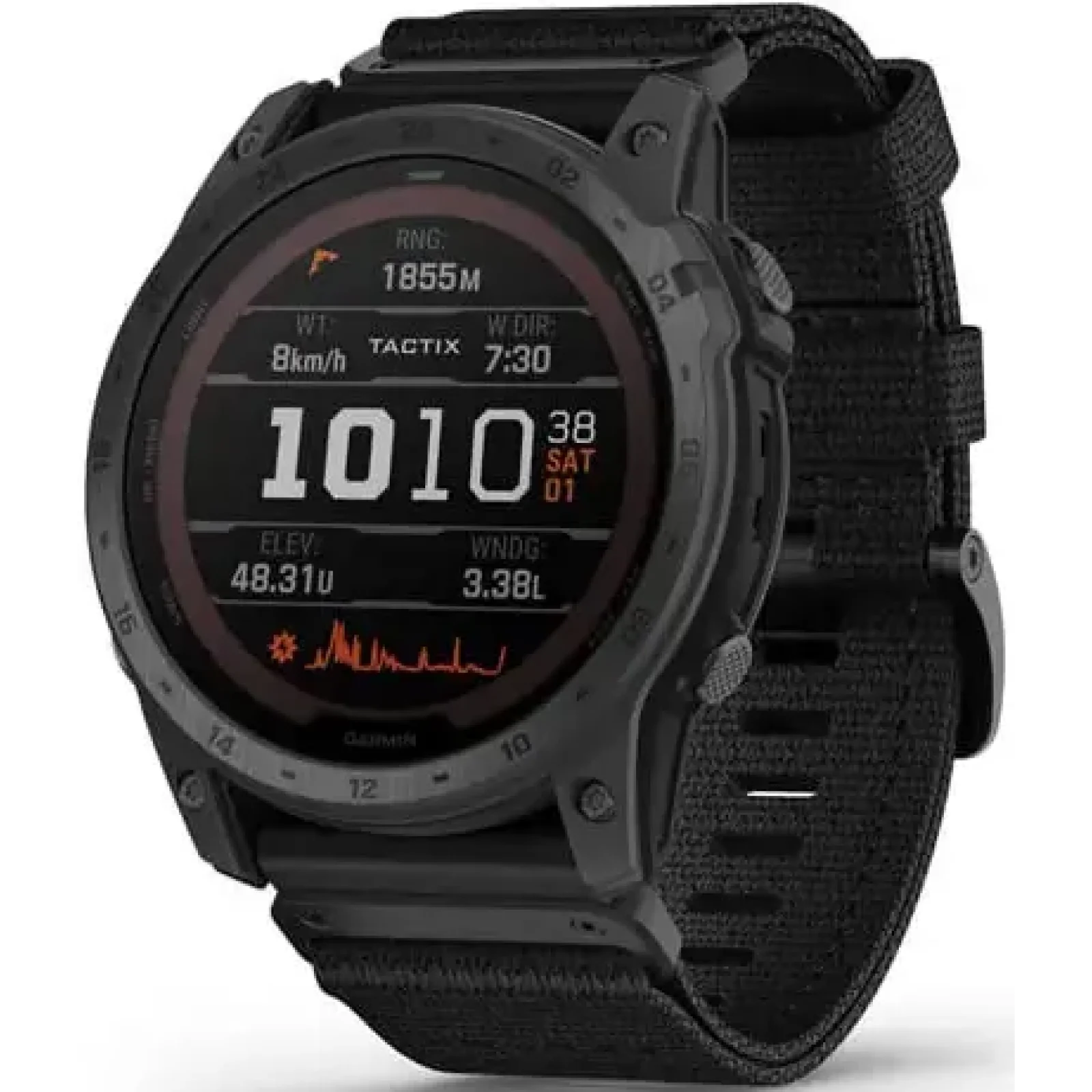 Смарт-годинник GARMIN Tactix 7 Ballistics Edition with Nylon Band (010-02704-20/21)