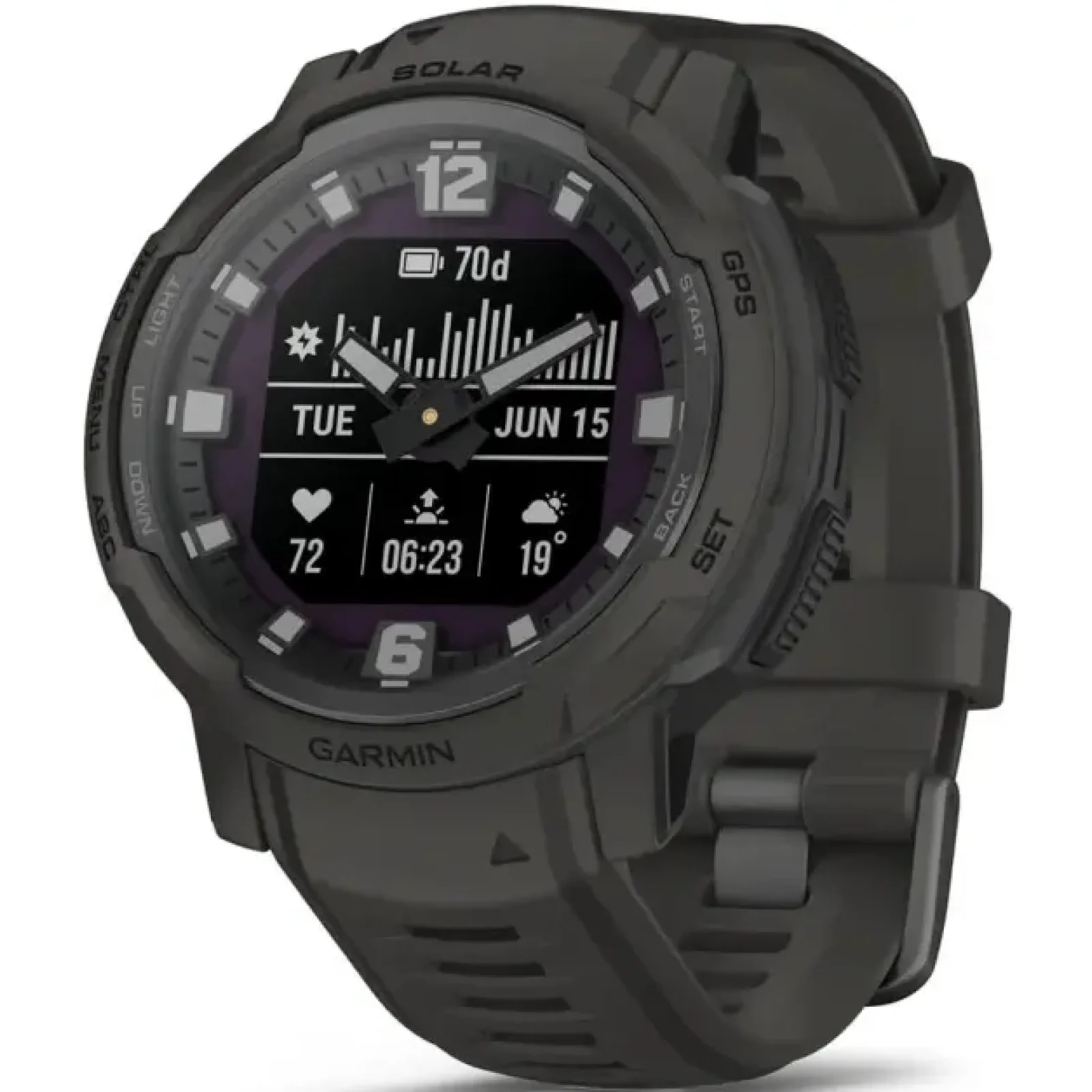 Смарт-часы GARMIN Instinct Crossover Solar Graphite (010-02730-11/01)