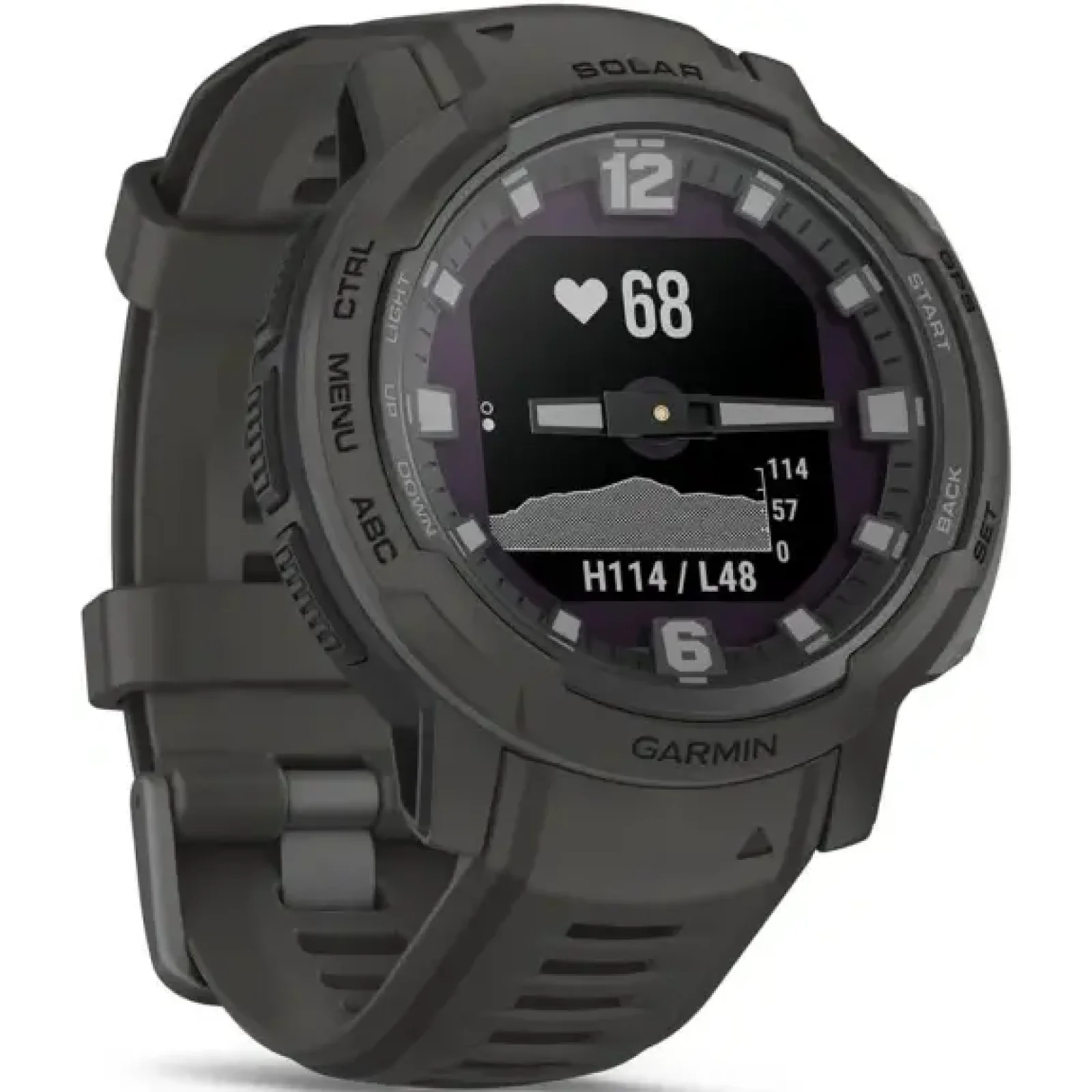 Смарт-часы GARMIN Instinct Crossover Solar Graphite (010-02730-11/01)