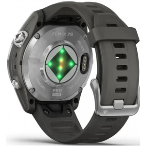 Смарт-годинник GARMIN Fenix 7S Pro Solar Silver with Graphite Band (010-02776-00/01)