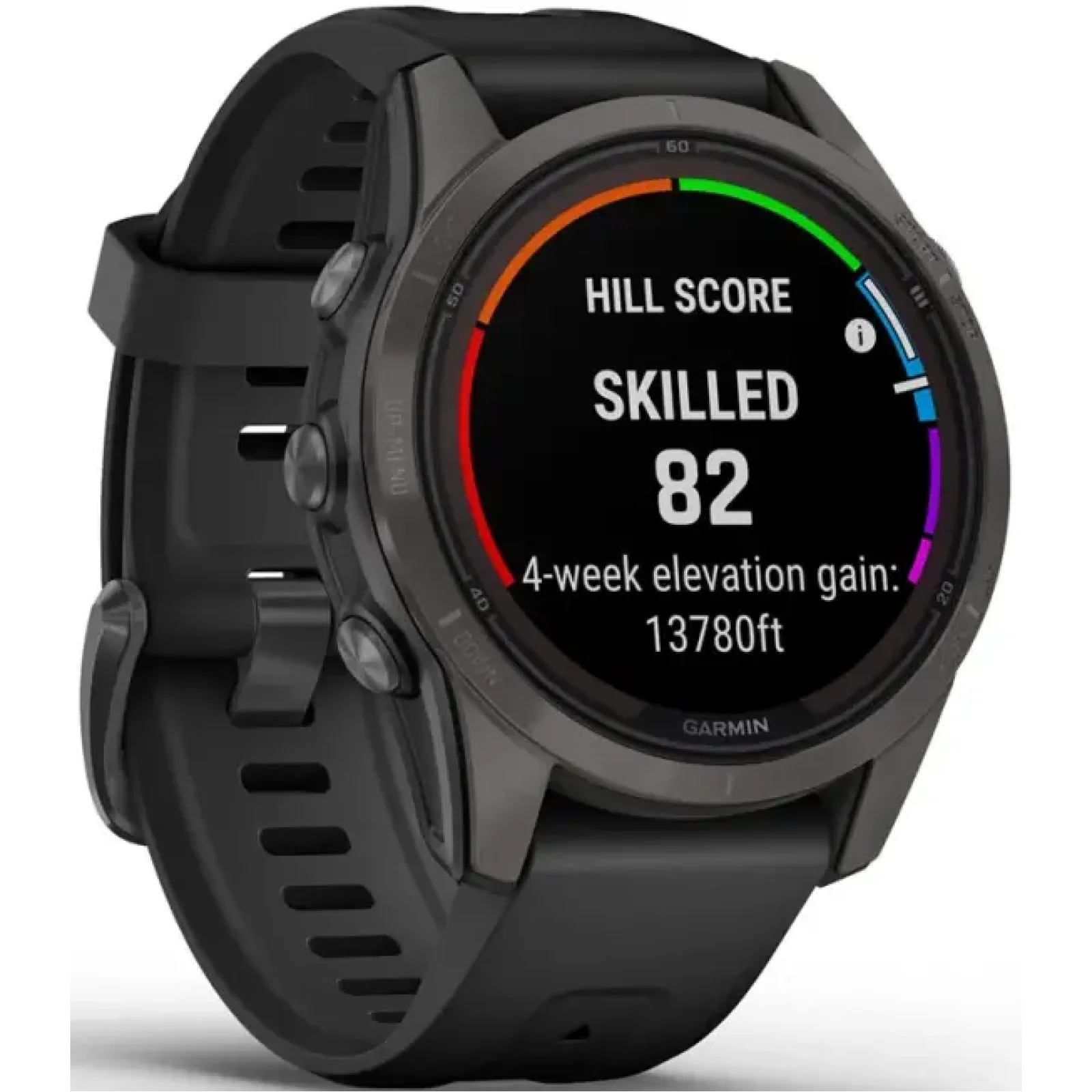 Смарт-годинник GARMIN Fenix 7S Pro Sapphire Solar Carbon Gray DLC Titanium with Black Band (010-02776-10/11/54)